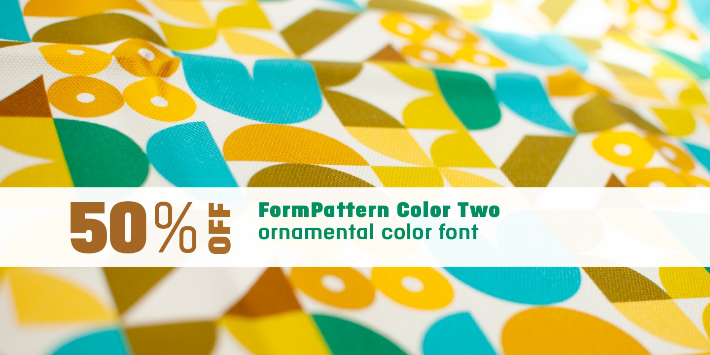 Beispiel einer FormPattern Color Two-Schriftart #15